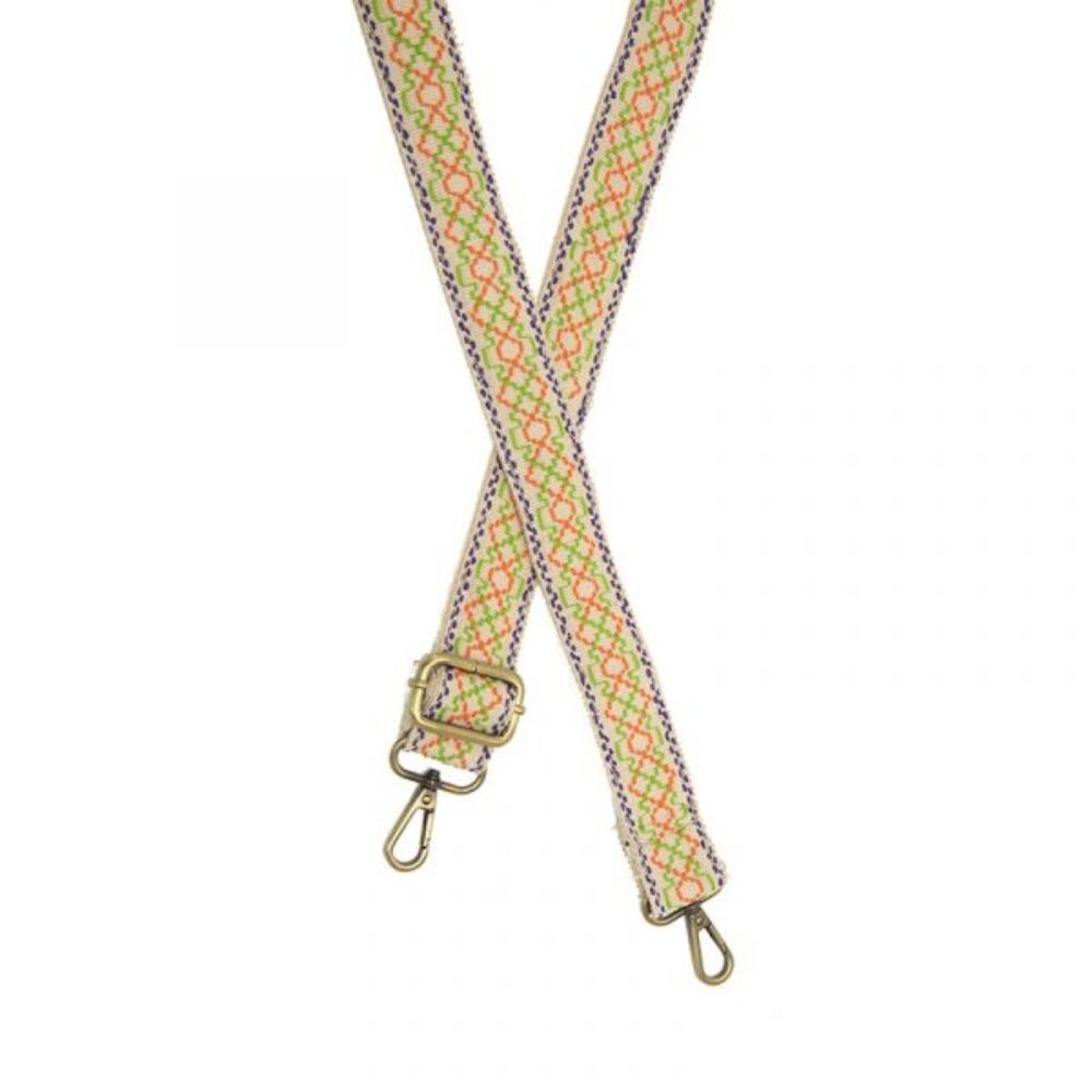 NWT - Joy Susan Entwined Geometric Embroidered Guitar Strap